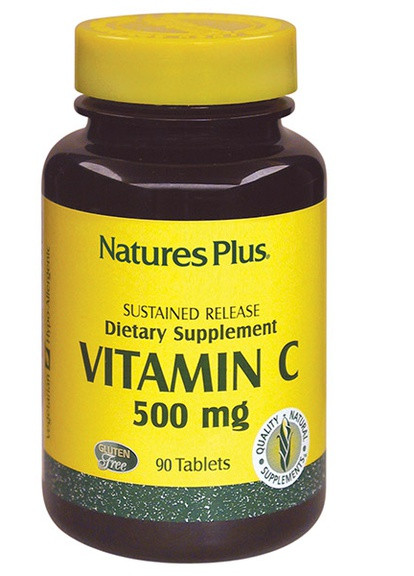 Витамин С 500мг,, 90 таблеток Natures Plus (228292432)