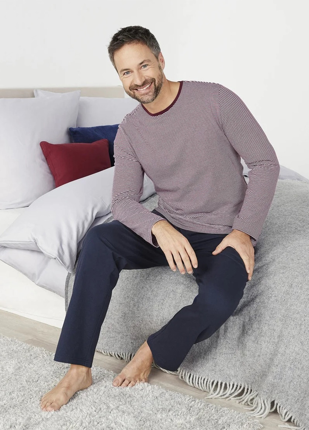 Пижама (лонгслив, брюки) Livergy (361069937)