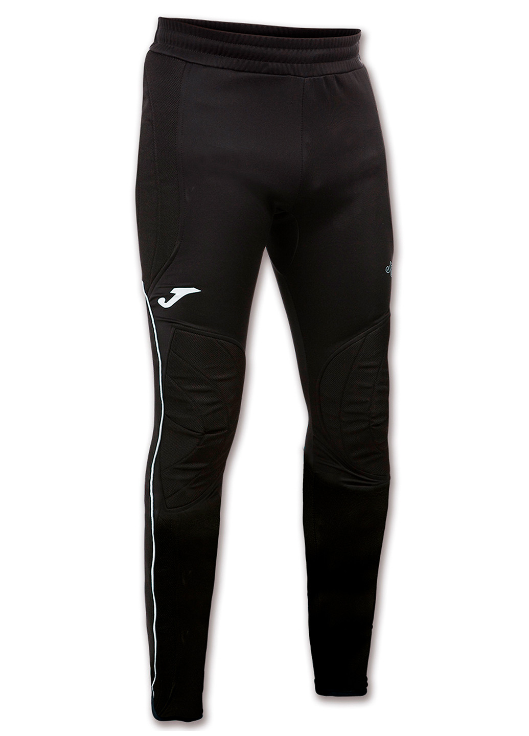 Черно-белые спортивные демисезонные зауженные брюки Joma
