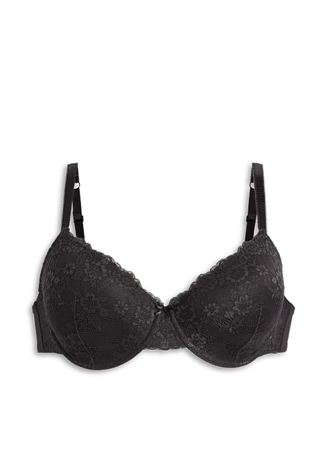 Чёрный бюстгальтер C&A с косточками полиамид