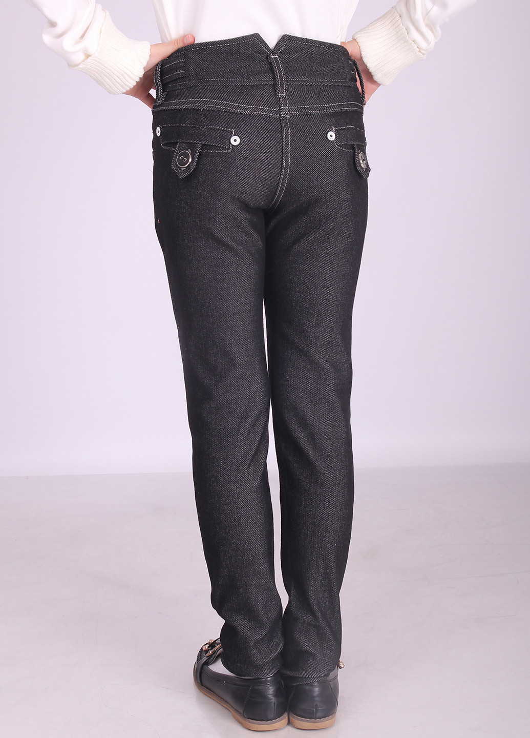 Черные джинсовые демисезонные со средней талией брюки Colabear