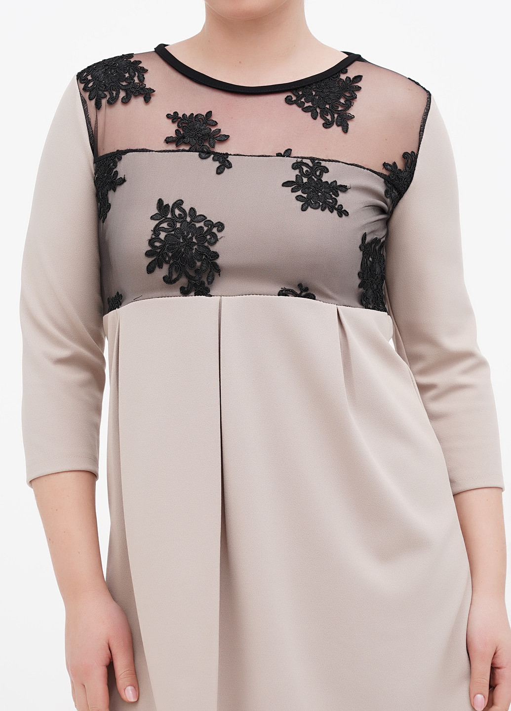 Бежева кежуал сукня Made in Italy однотонна