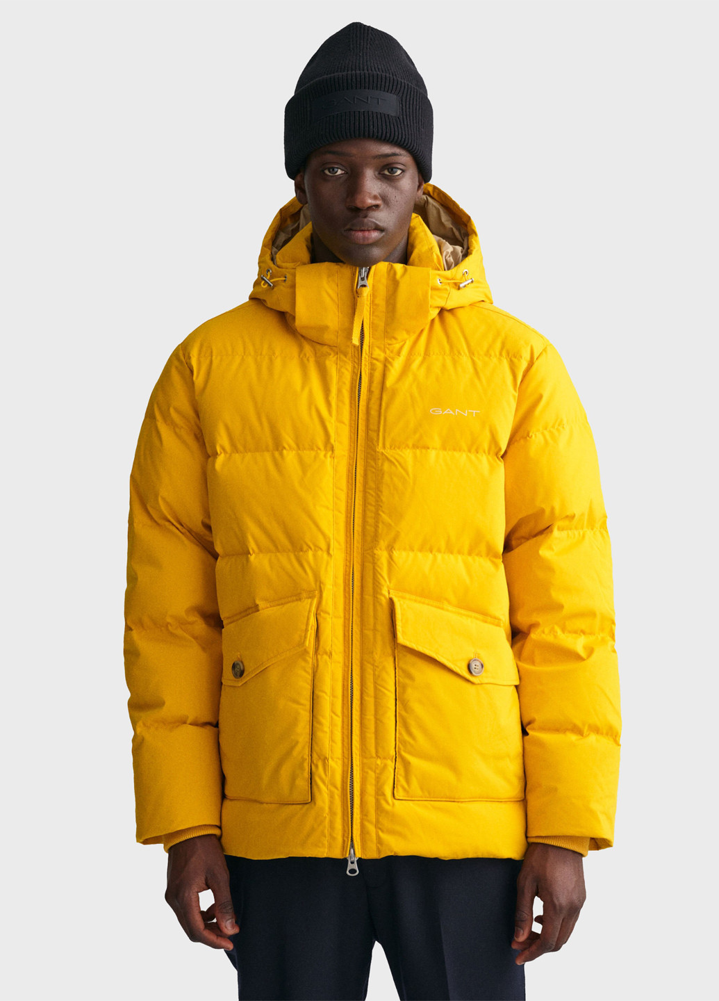 Желтый зимний Пуховик Gant