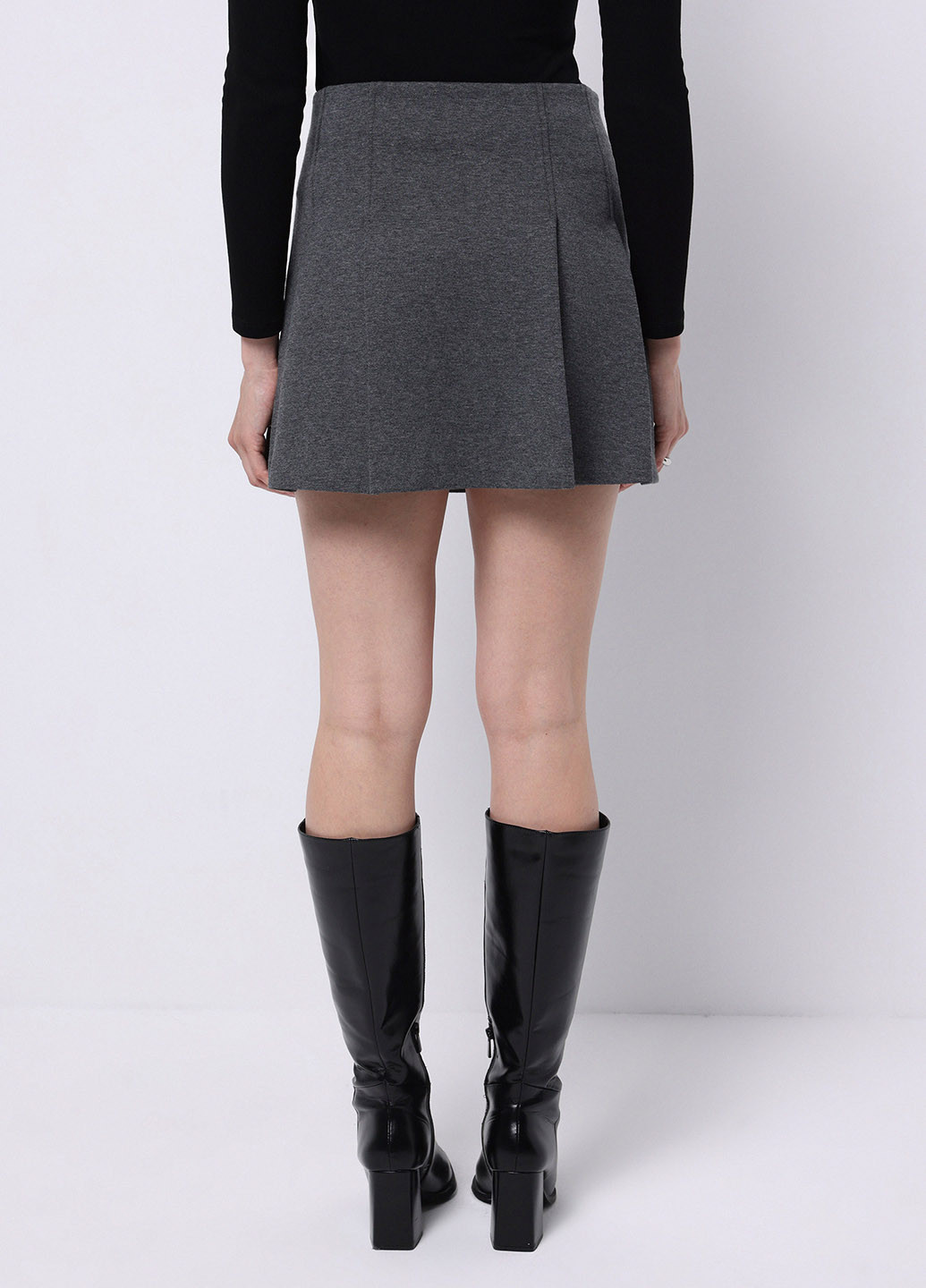 Темно-серая кэжуал однотонная юбка Colin's а-силуэта (трапеция)