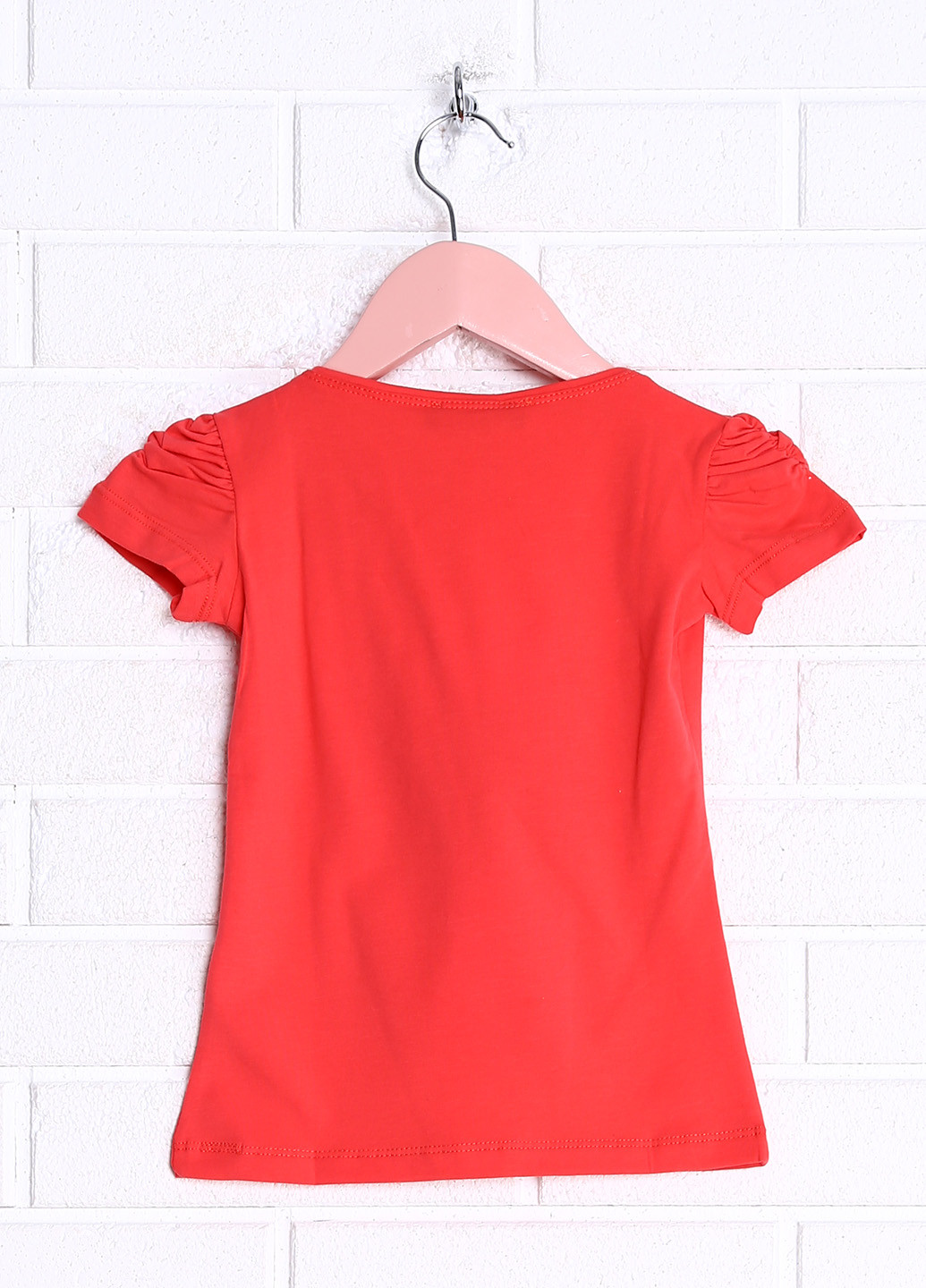 Красная летняя футболка с коротким рукавом Almis