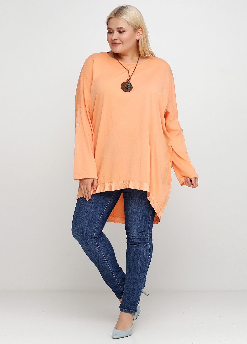 Оранжевая демисезонная блуза New Collection