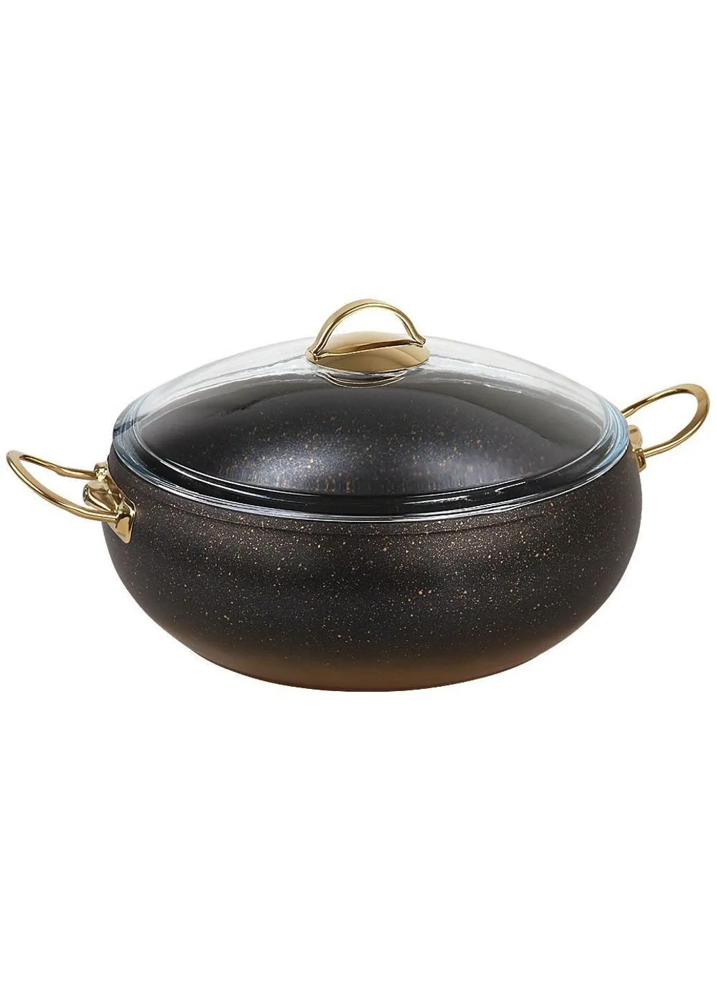Каструля зі скляною кришкою 3141-32-Bronze 9.5 л 32 см OMS (253627226)