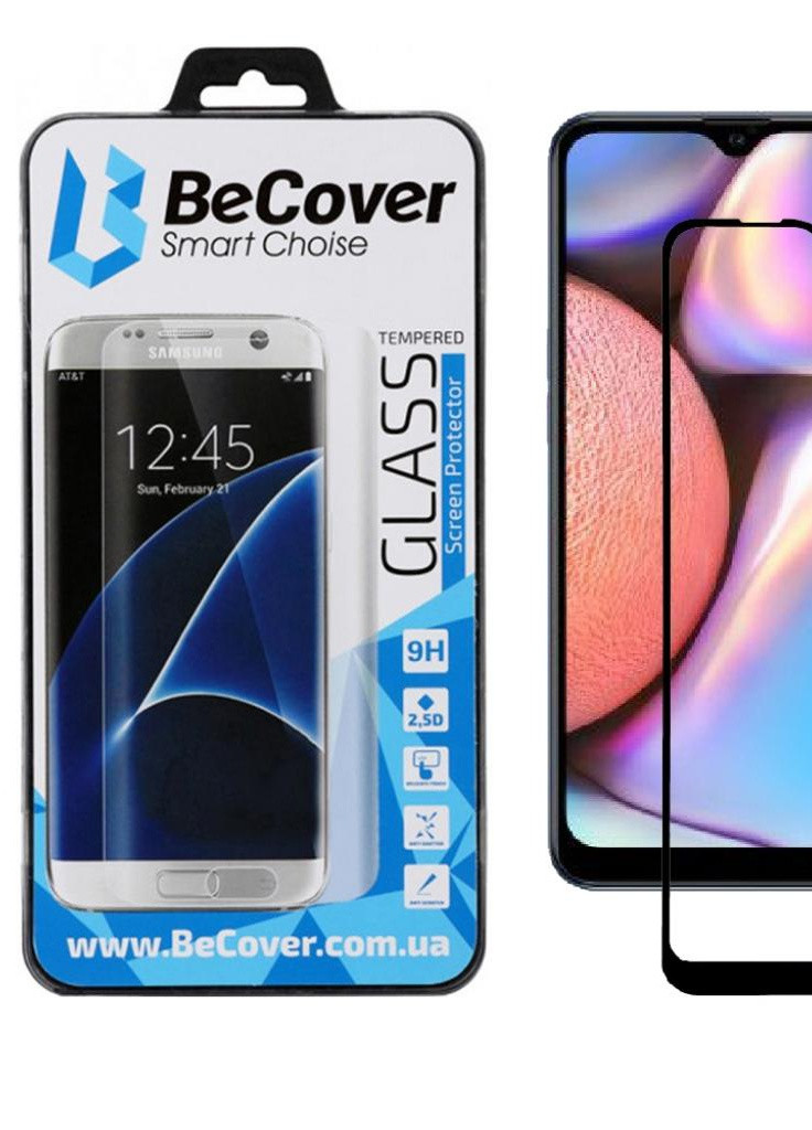 Скло захисне Samsung Galaxy A10s 2019 SM-A107 Black (704116) BeCover (203960722)