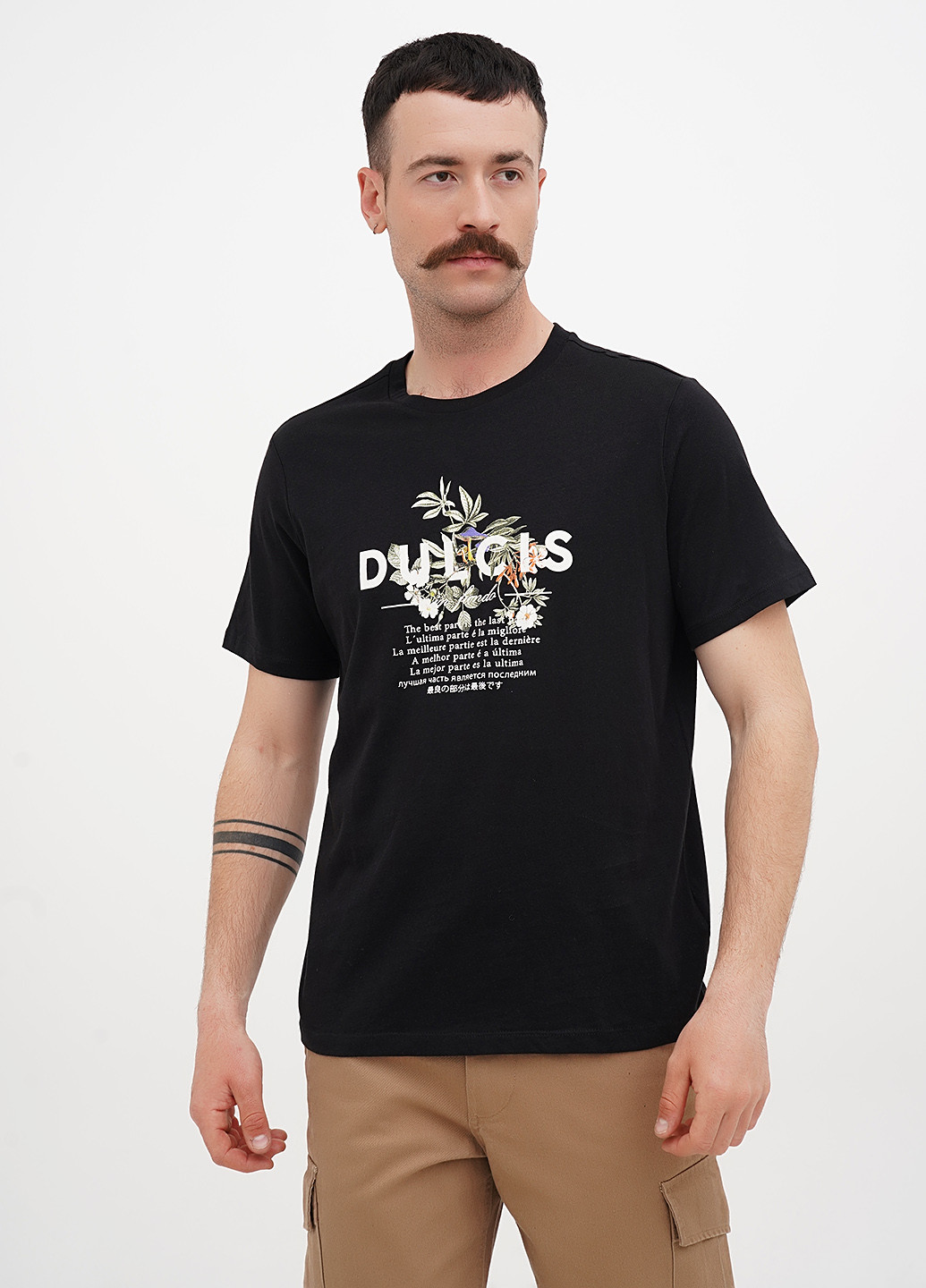 Черная футболка H&M