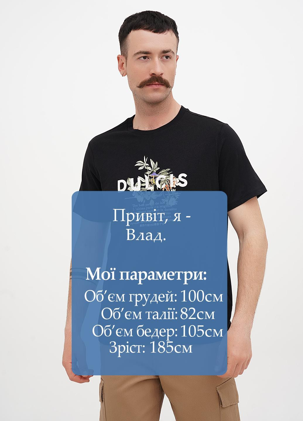 Черная футболка H&M