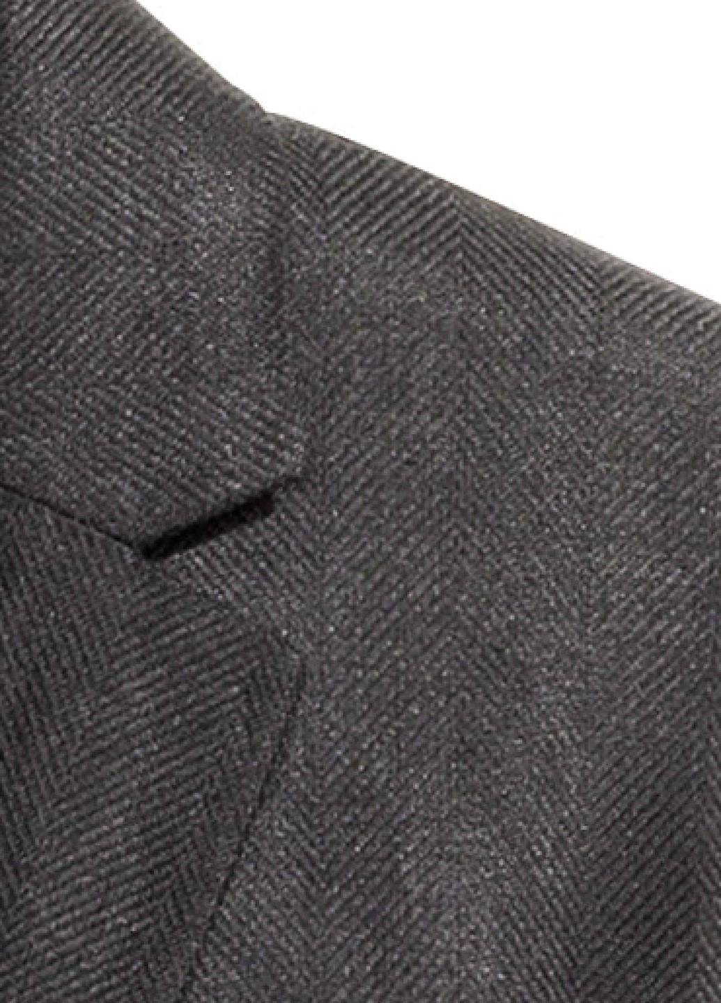 Піджак H&M з довгим рукавом меланж чорний кежуал