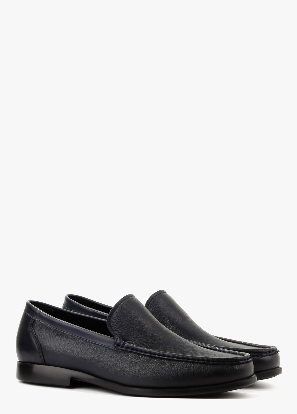 Темно-синие классические, кэжуал туфли Le'BERDES без шнурков