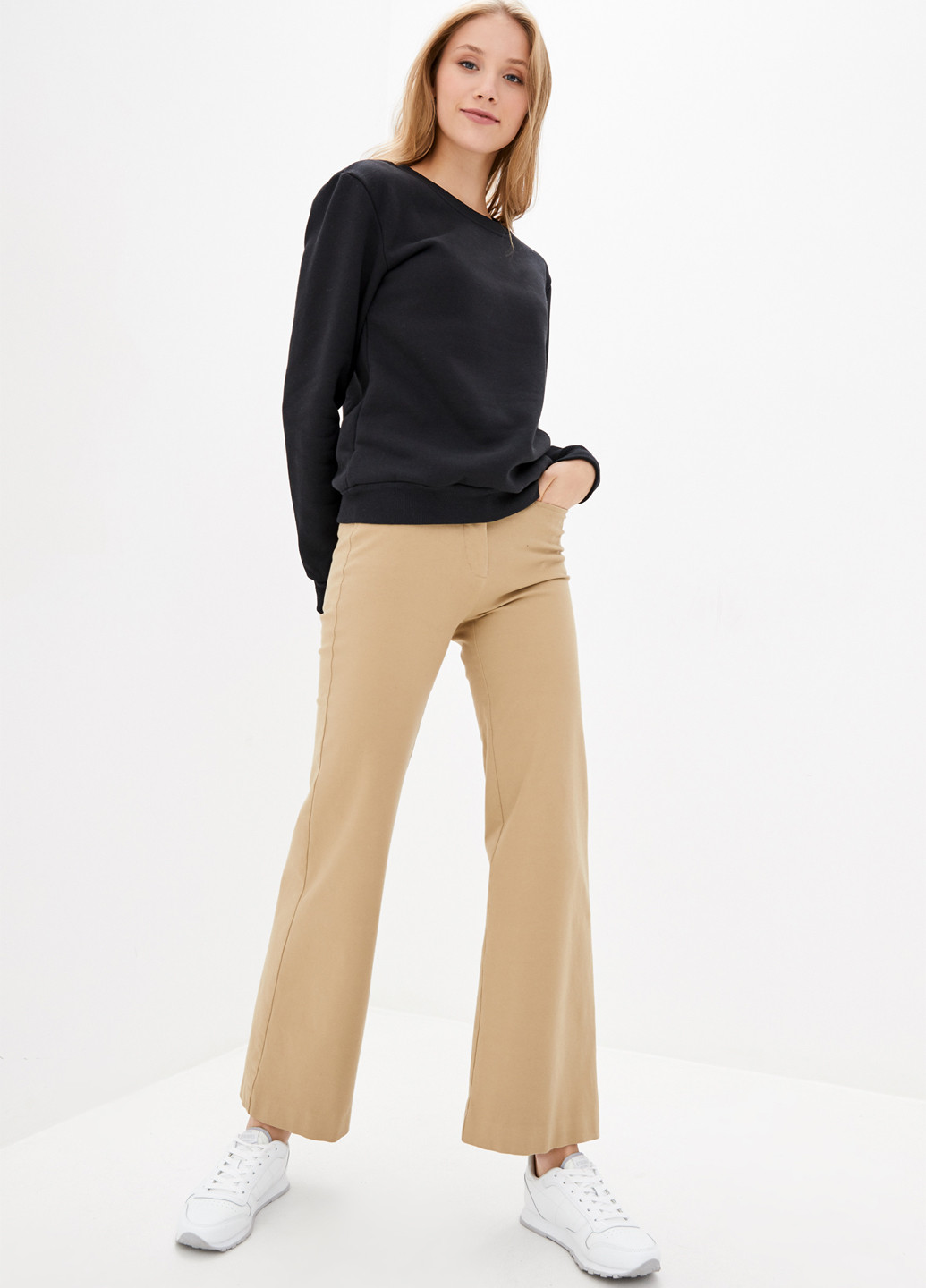 Черный свитшот Shik однотонный без декора (346456108)