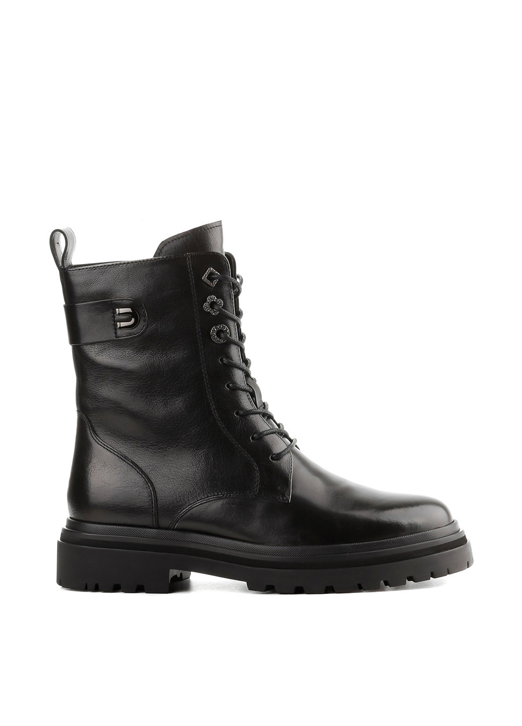 Осенние ботинки берцы Le'BERDES со шнуровкой, со стразами