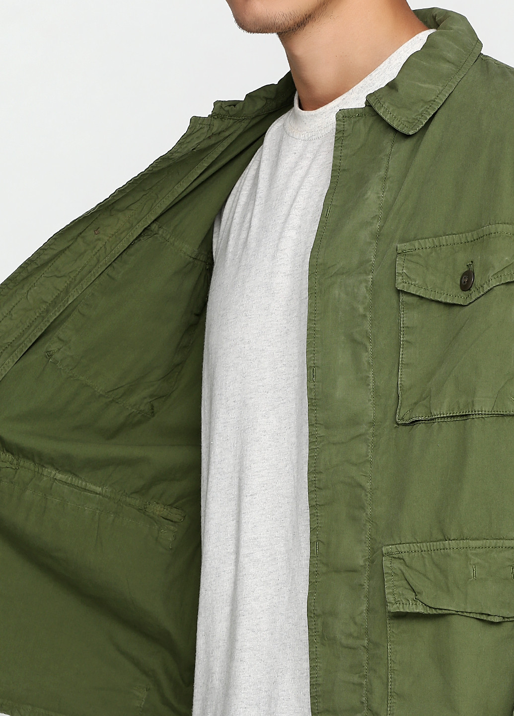 Оливковая (хаки) демисезонная куртка Gap