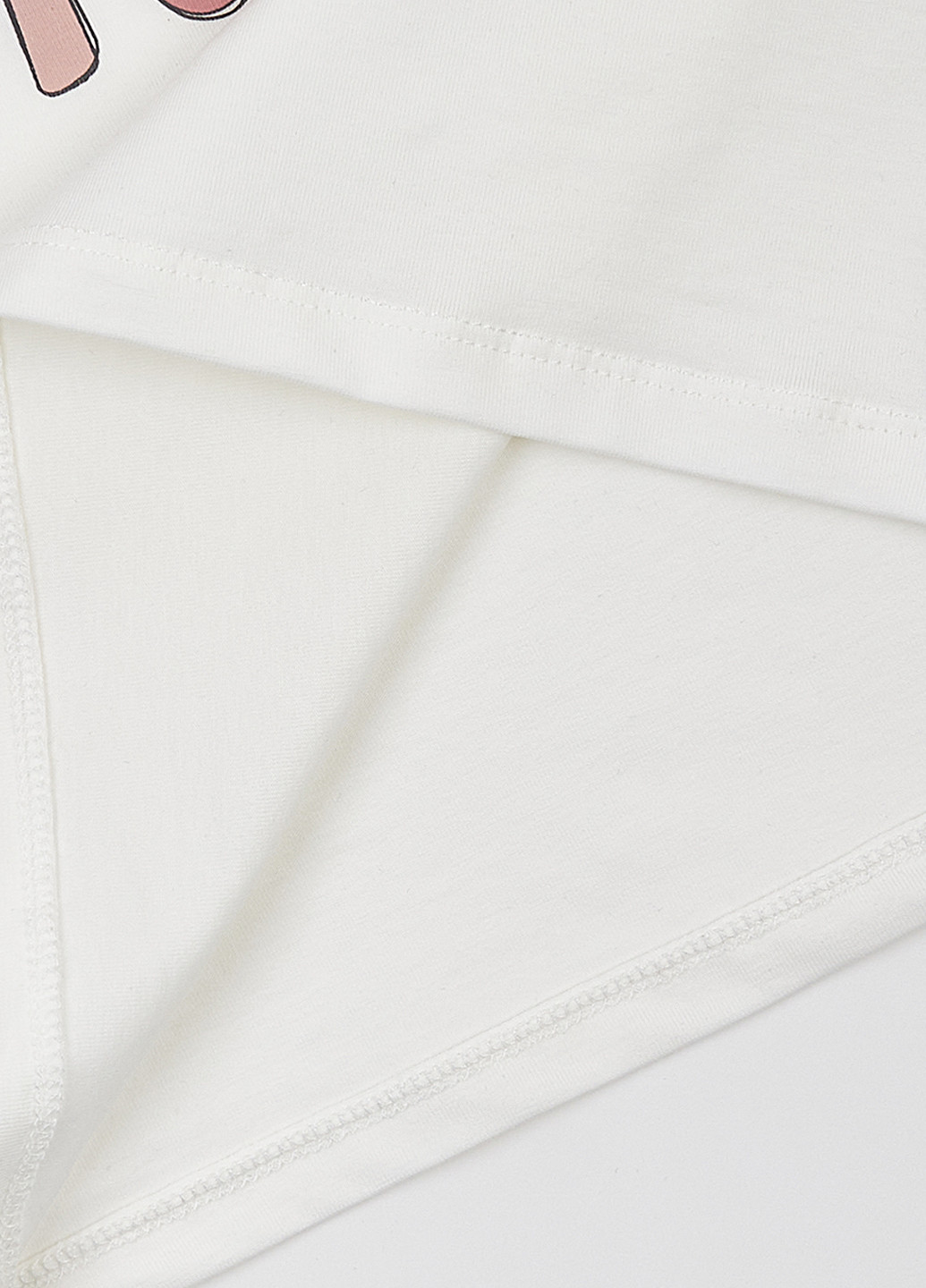 Молочний літній костюм (футболка, легінси) Flamingo