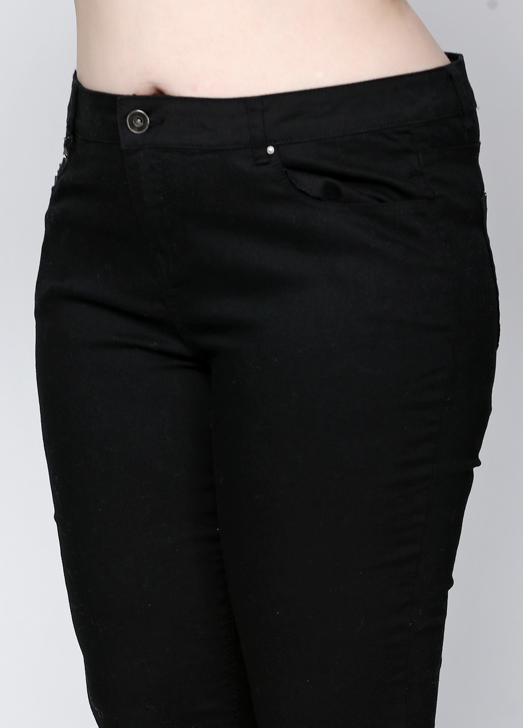 Черные кэжуал летние зауженные брюки New Look