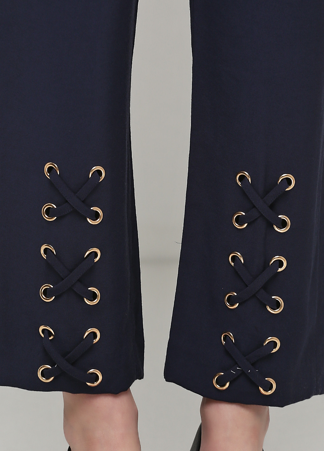Темно-синие кэжуал демисезонные зауженные брюки Uterque