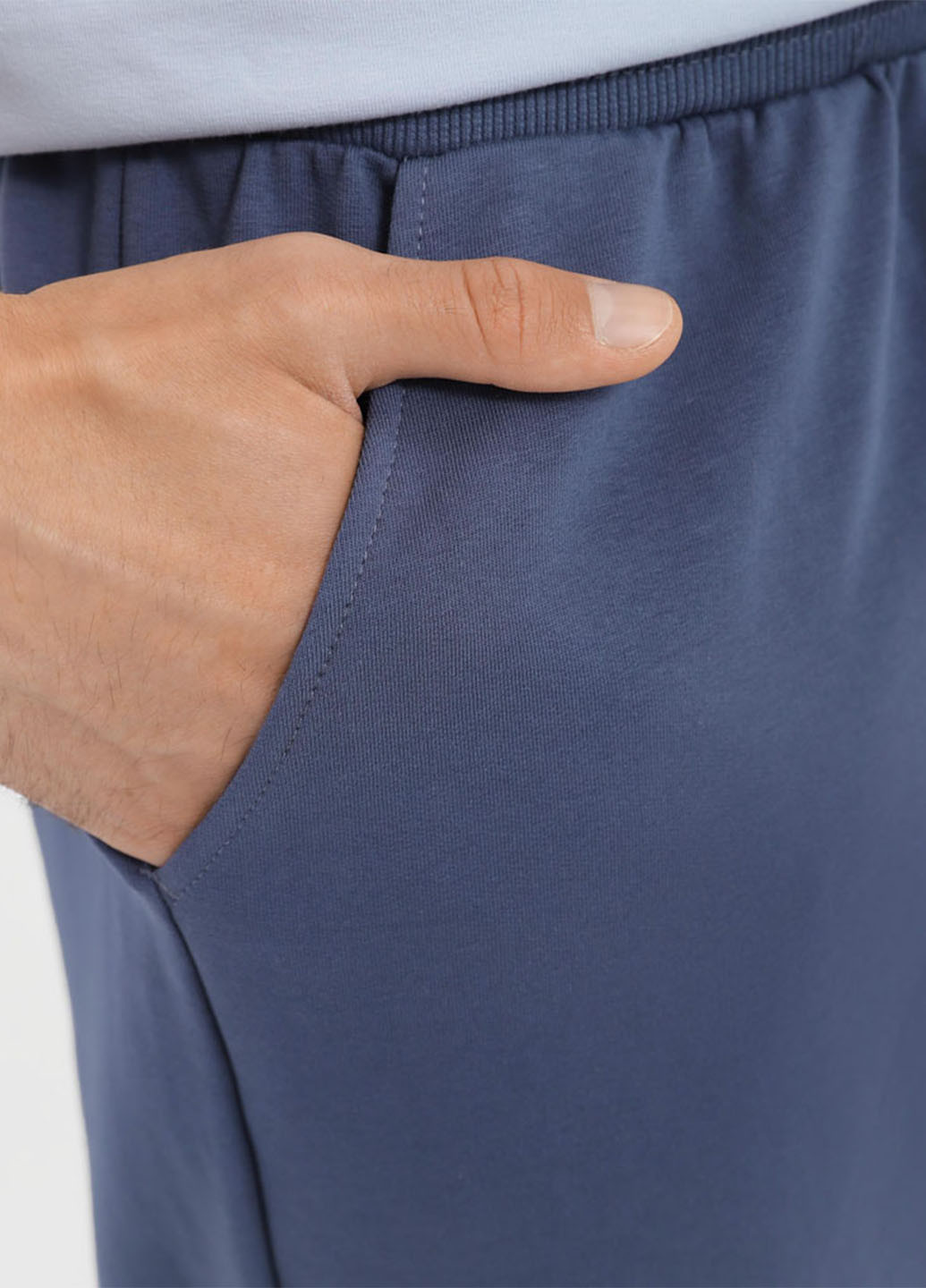 Серо-синие кэжуал демисезонные джоггеры брюки Promin