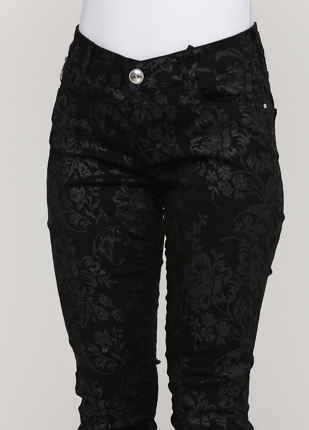 Черные кэжуал демисезонные зауженные брюки Mos Mosh