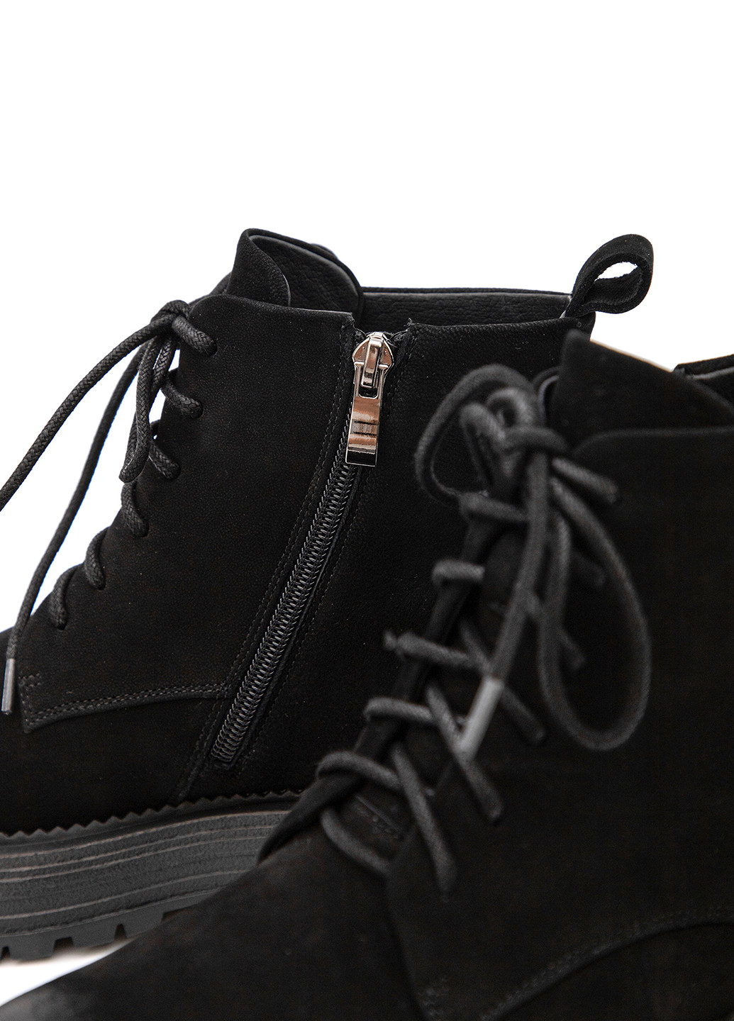 Осенние ботинки берцы Respect без декора из натурального нубука