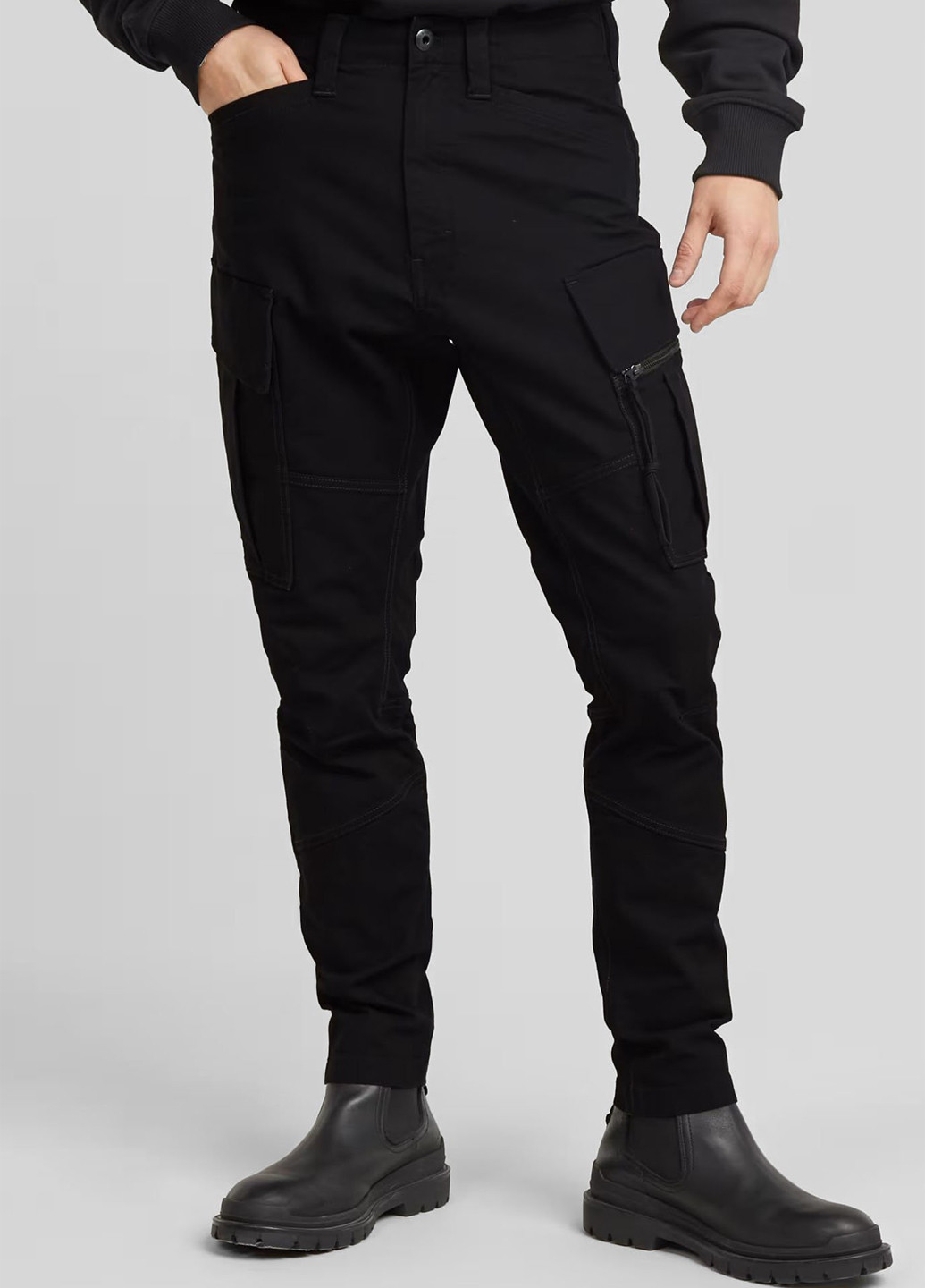 Черные кэжуал демисезонные карго брюки G-Star Raw