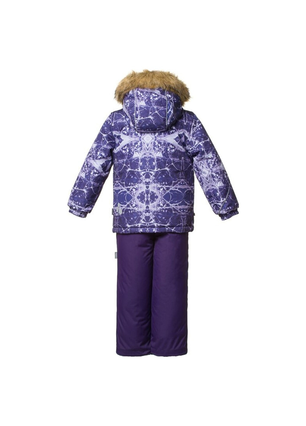 Фіолетовий зимній комплект зимовий (куртка + напівкомбінезон) dante 1 Huppa