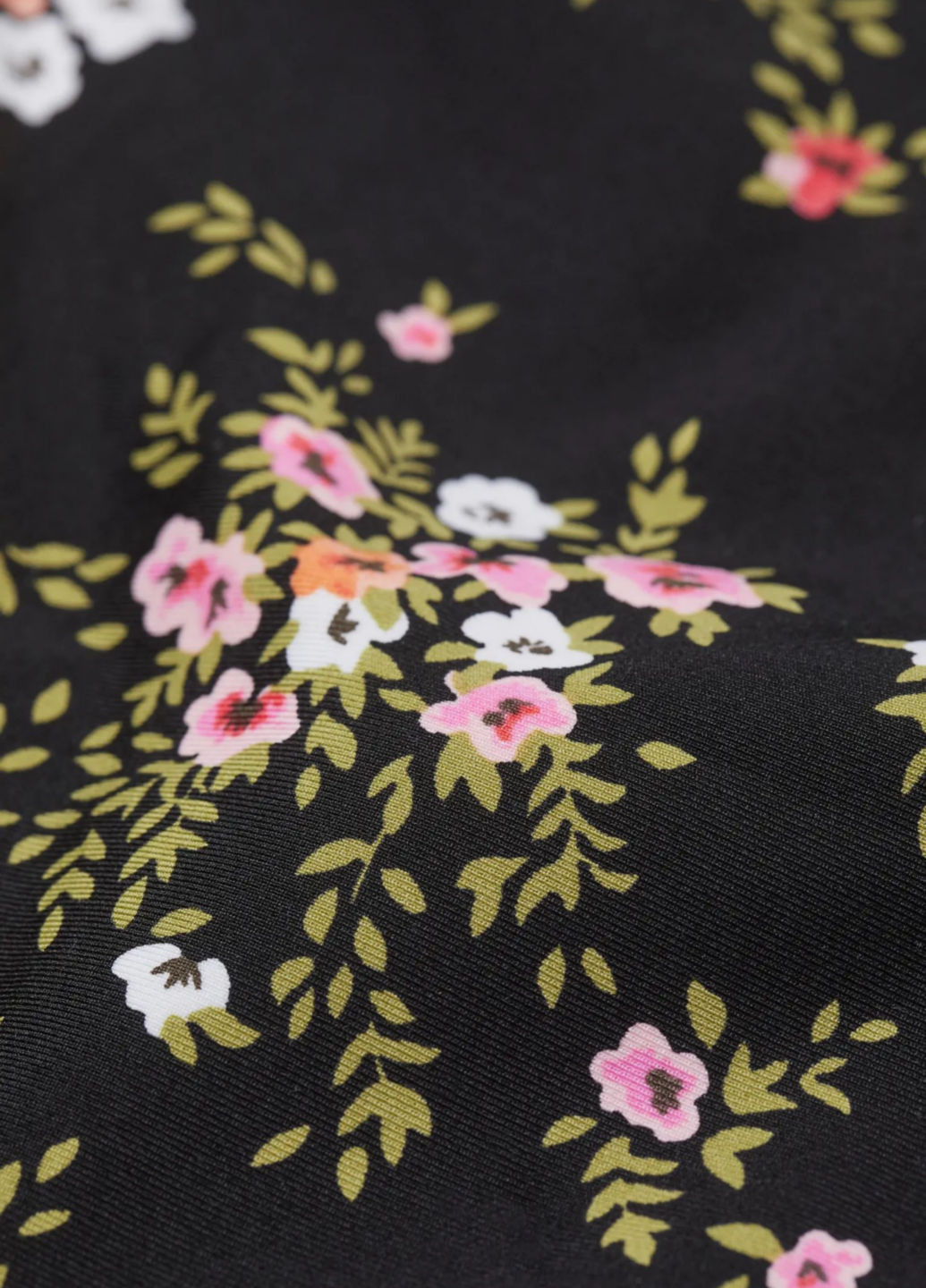 Черные купальные трусики-плавки с цветочным принтом H&M