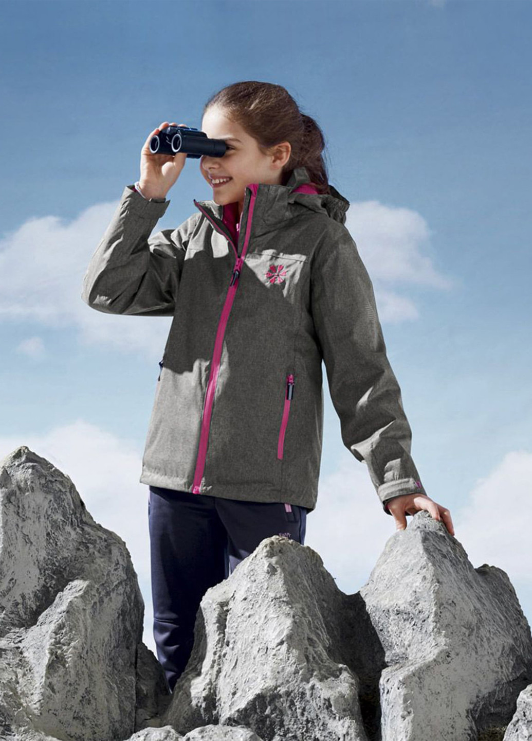 Серая демисезонная куртка H&M