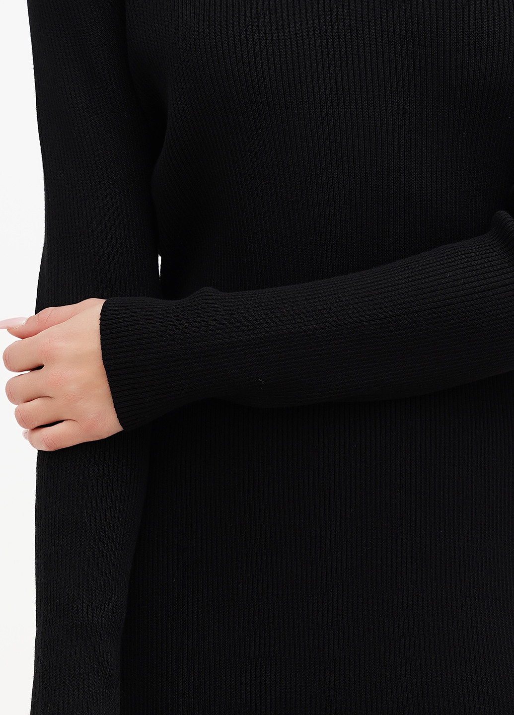 Черное кэжуал платье платье-водолазка PrettyLittleThing с логотипом