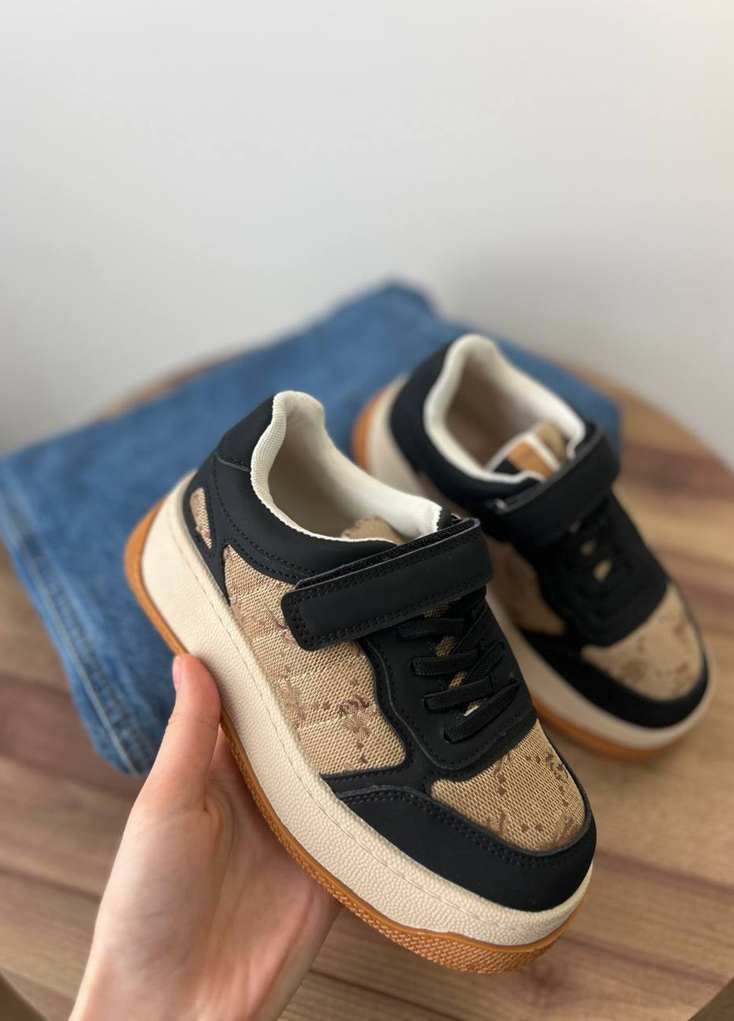 Бежеві осінні кросівки Jong Golf