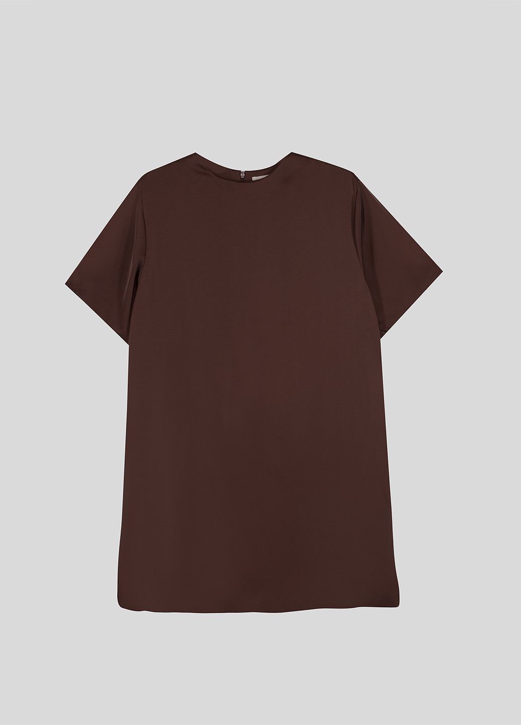 Коричневое кэжуал платье платье-футболка H&M однотонное