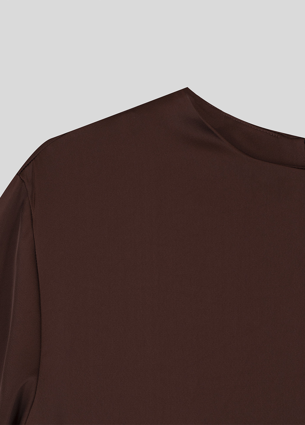 Коричневое кэжуал платье платье-футболка H&M однотонное