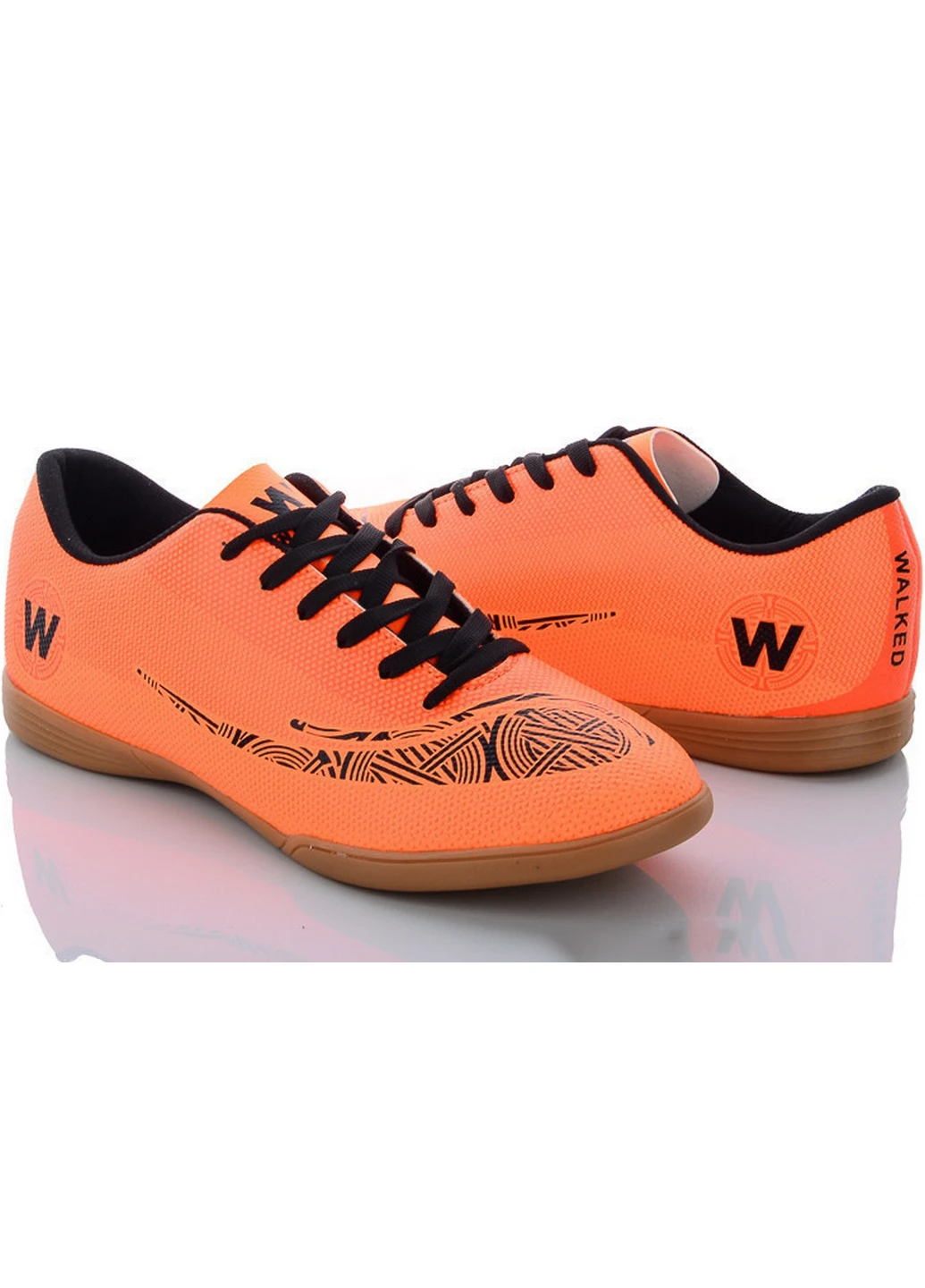 Оранжевые футзалки (бампы) на полиуретановой подошве b243-futsal-orange 41 оранжевый Walked