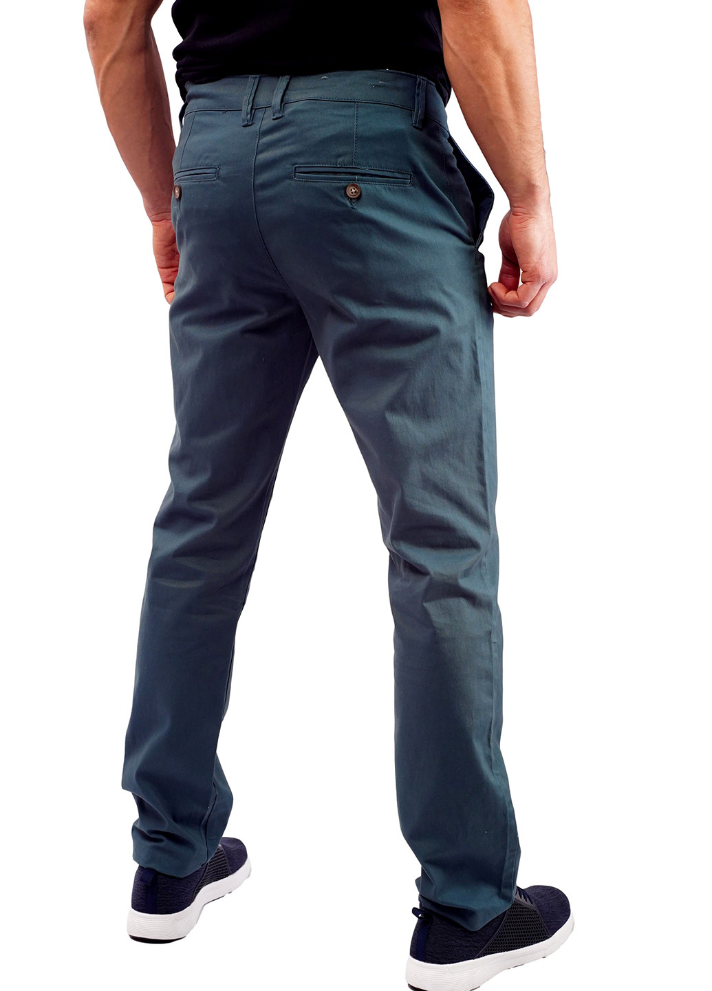 Темно-синие кэжуал демисезонные прямые брюки Livergy