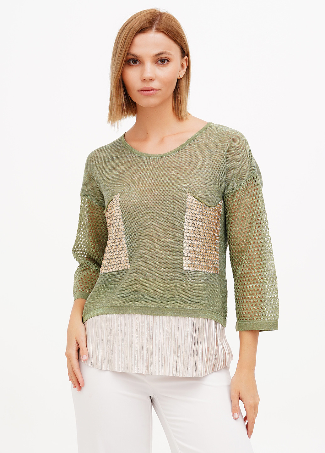 Зелена блуза Sassofono Club