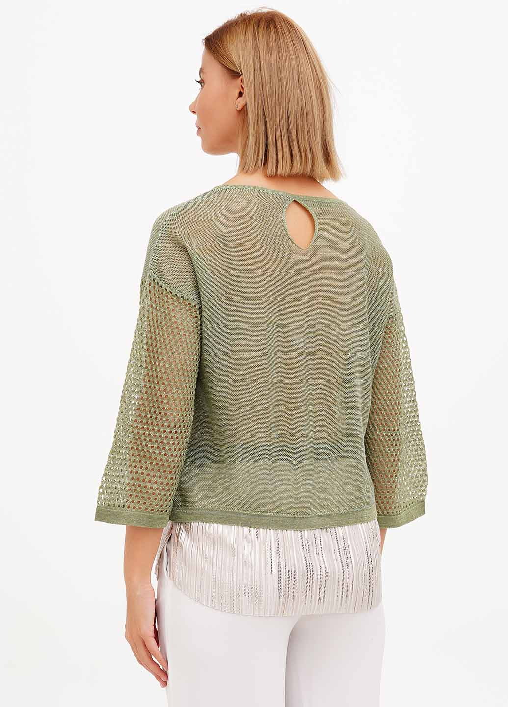 Зелена блуза Sassofono Club