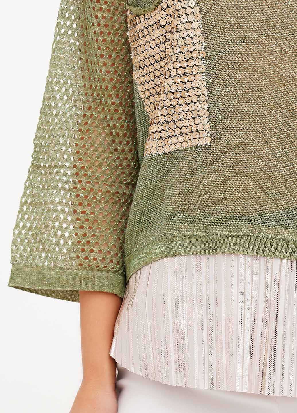 Зелена блуза Sassofono Club