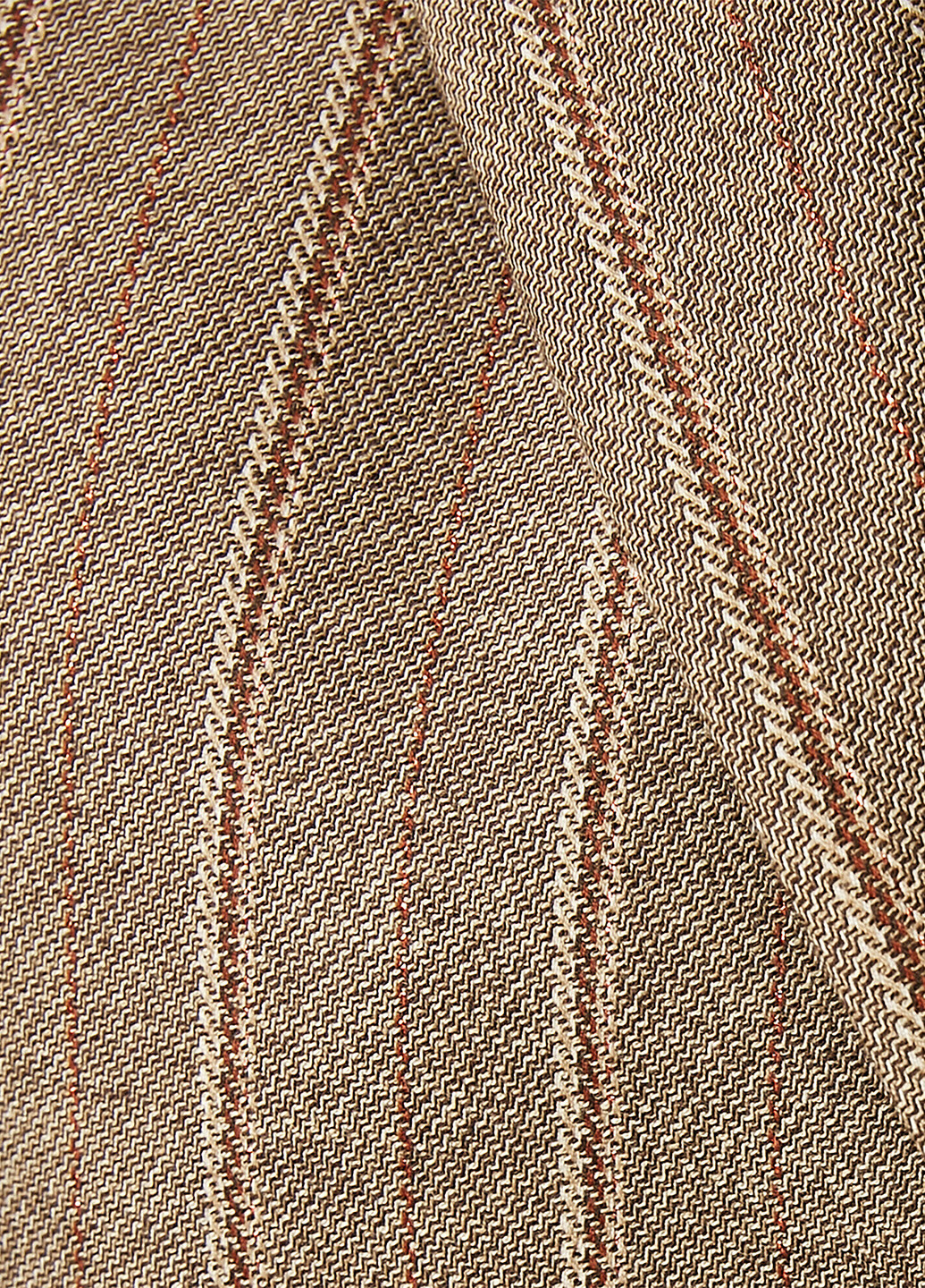 Светло-коричневый женский жакет KOTON полосатый - демисезонный