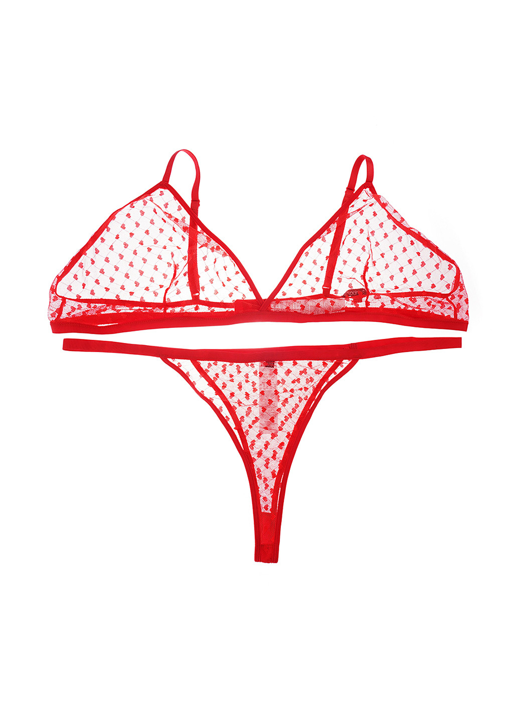 Червоний демісезонний комплект (бюстгальтер, трусики) Boohoo