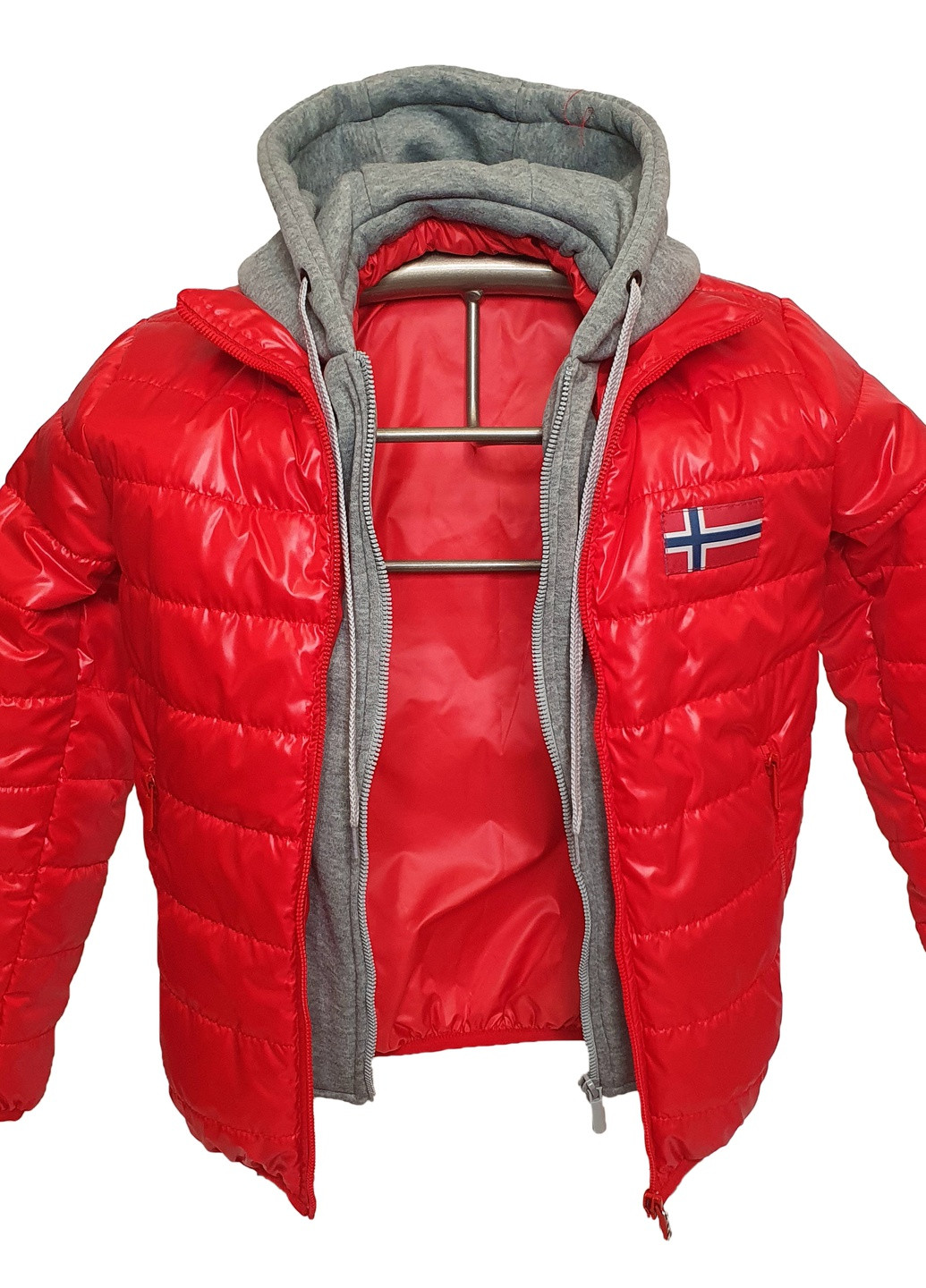 Красная демисезонная куртка No Brand Леон