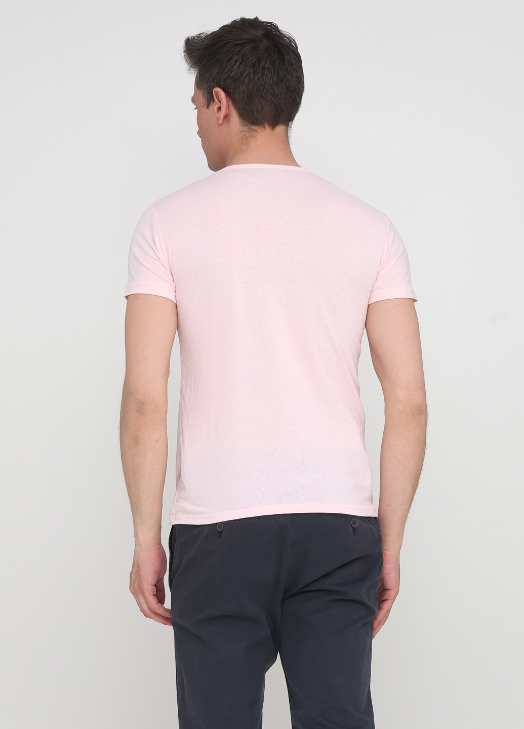 Бледно-розовая футболка с коротким рукавом LEXSUS