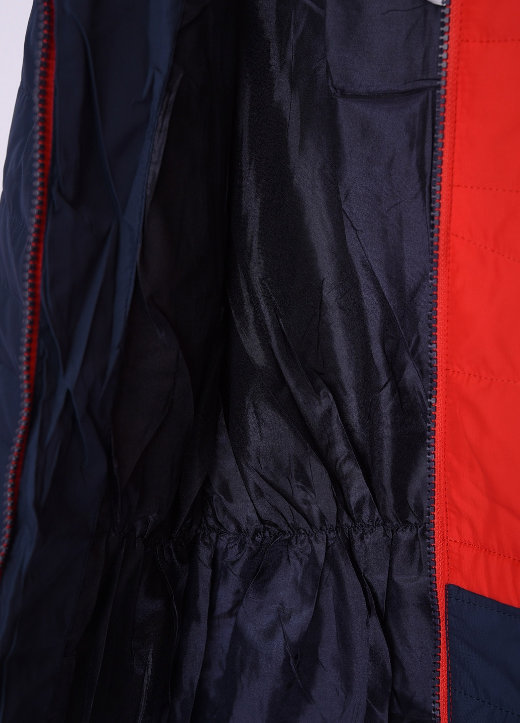 Красная демисезонная куртка детская демисезон красно - синяя с капюшоном Let's Shop