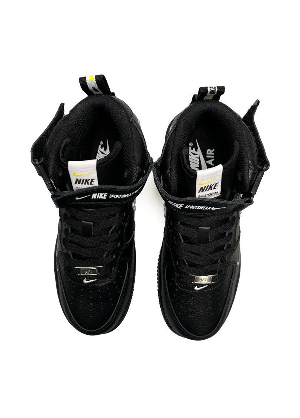 Черные всесезонные кроссовки Nike Air Force Mid Utility All Black