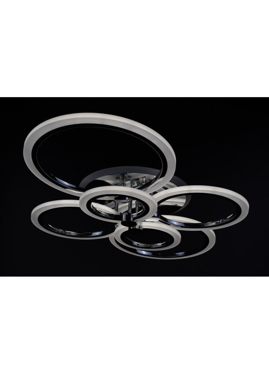 Люстра потолочная LED с пультом A2374/6-RGB-ch Хром 11х57х77 см. Sunnysky (253528074)
