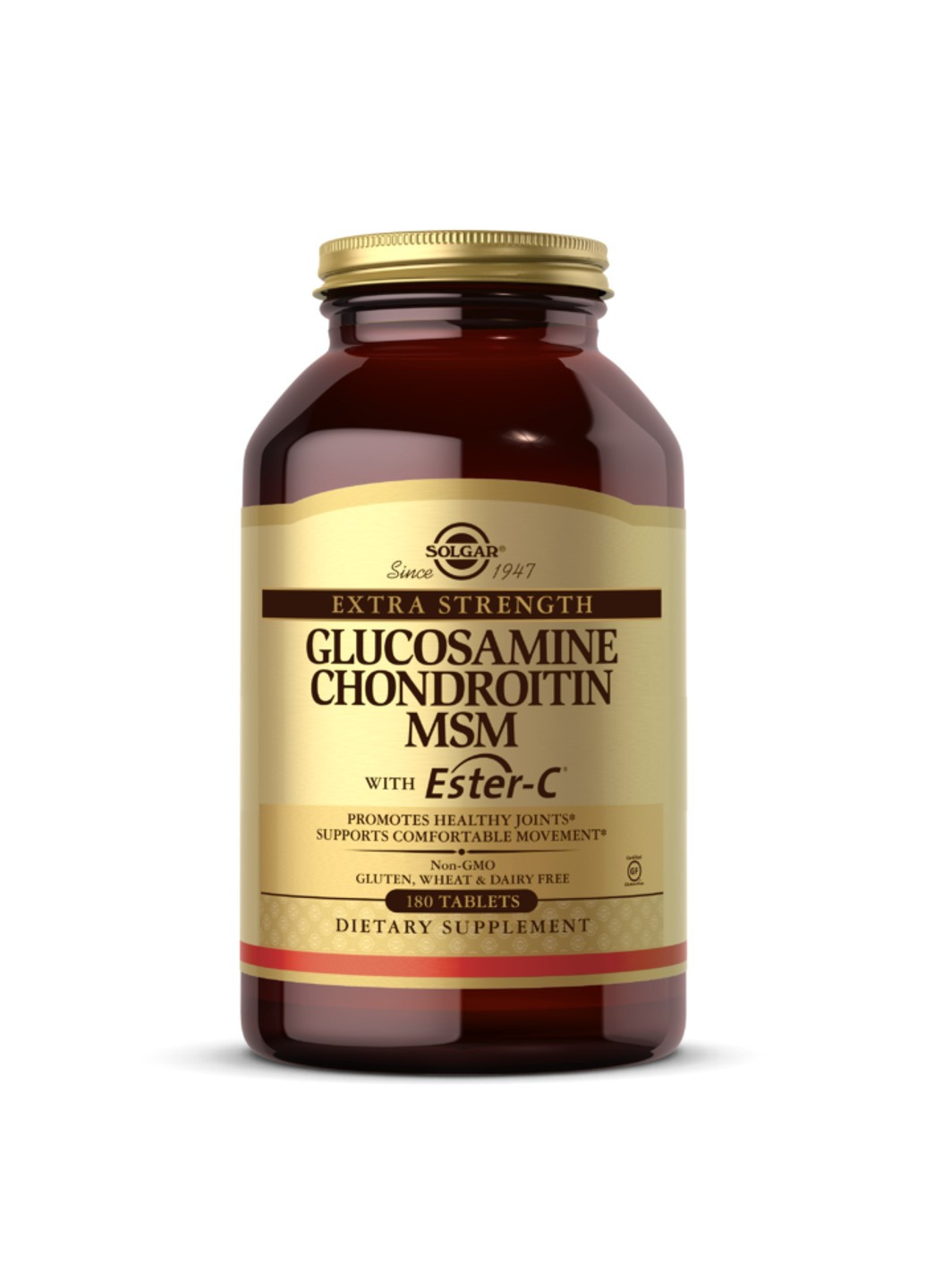 Глюкозамин хондроитин МСМ с Эстер-C, Glucosamine Chondroitin MSM With Ester-C, 180 табл Solgar (255408494)
