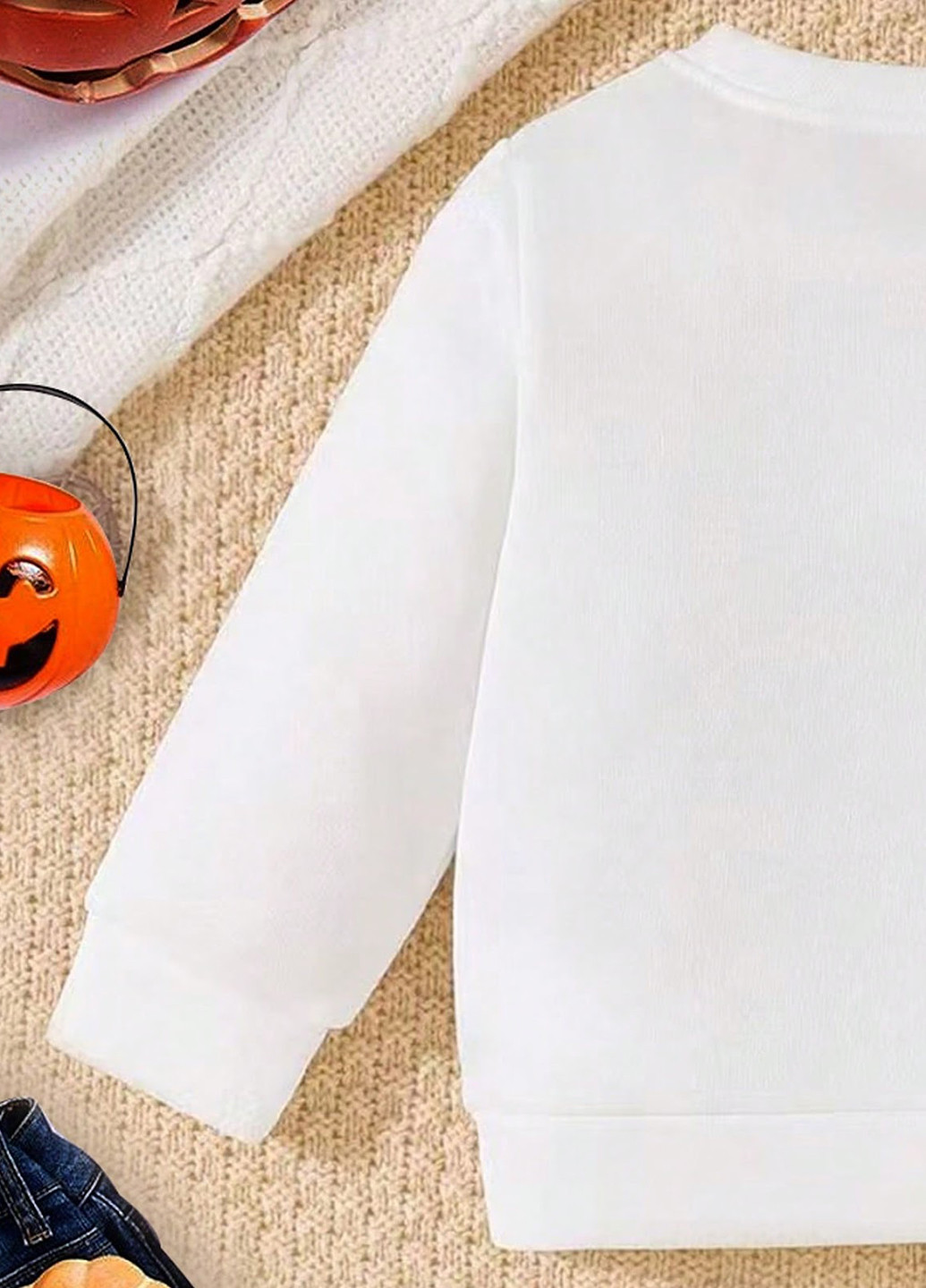 SHEIN світшот малюнок білий кежуал поліестер