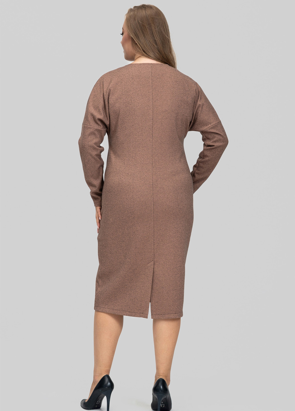 Бежевое кэжуал платье силуэтная A'll Posa с надписью