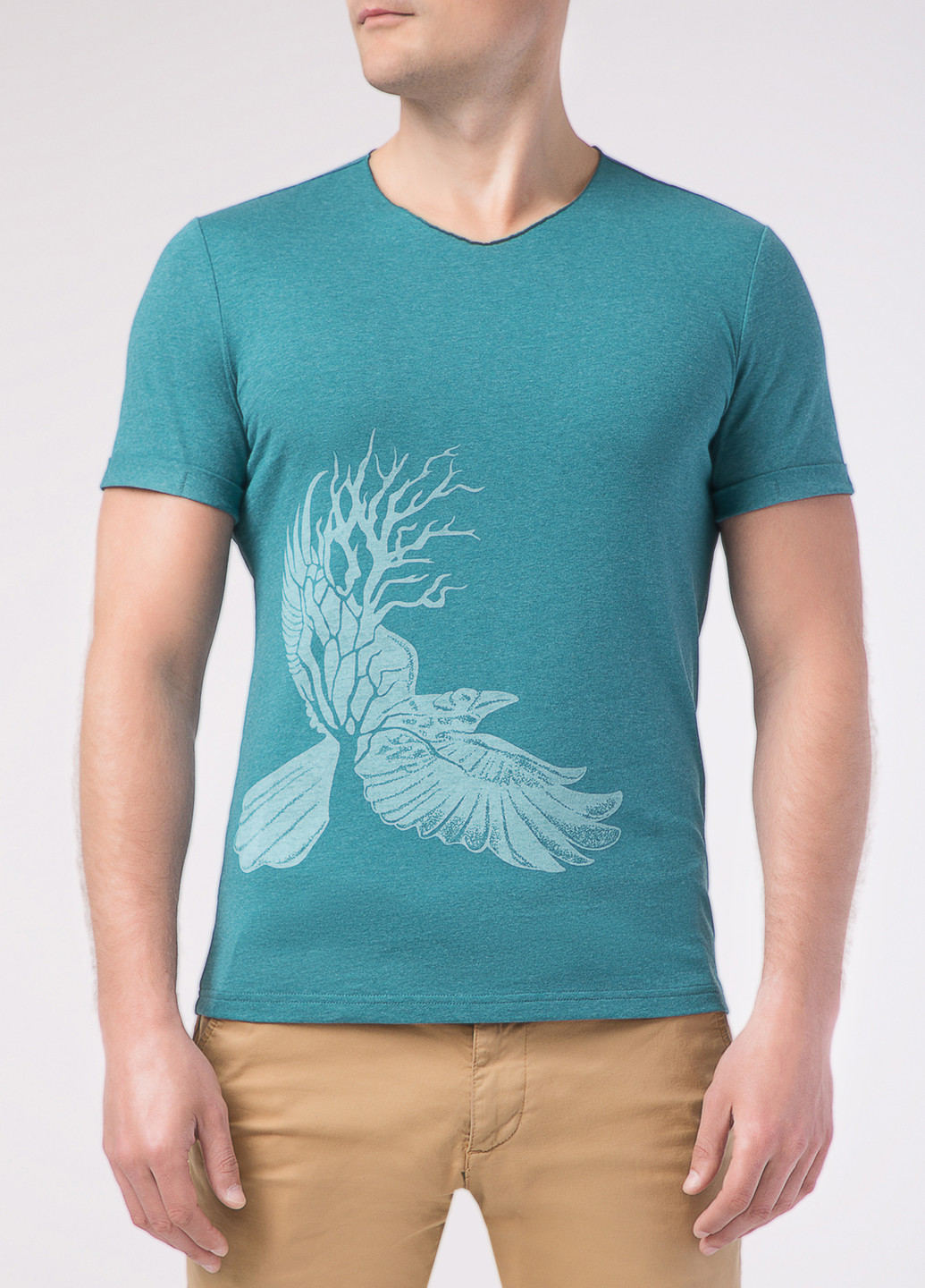 Морской волны футболка Diwari