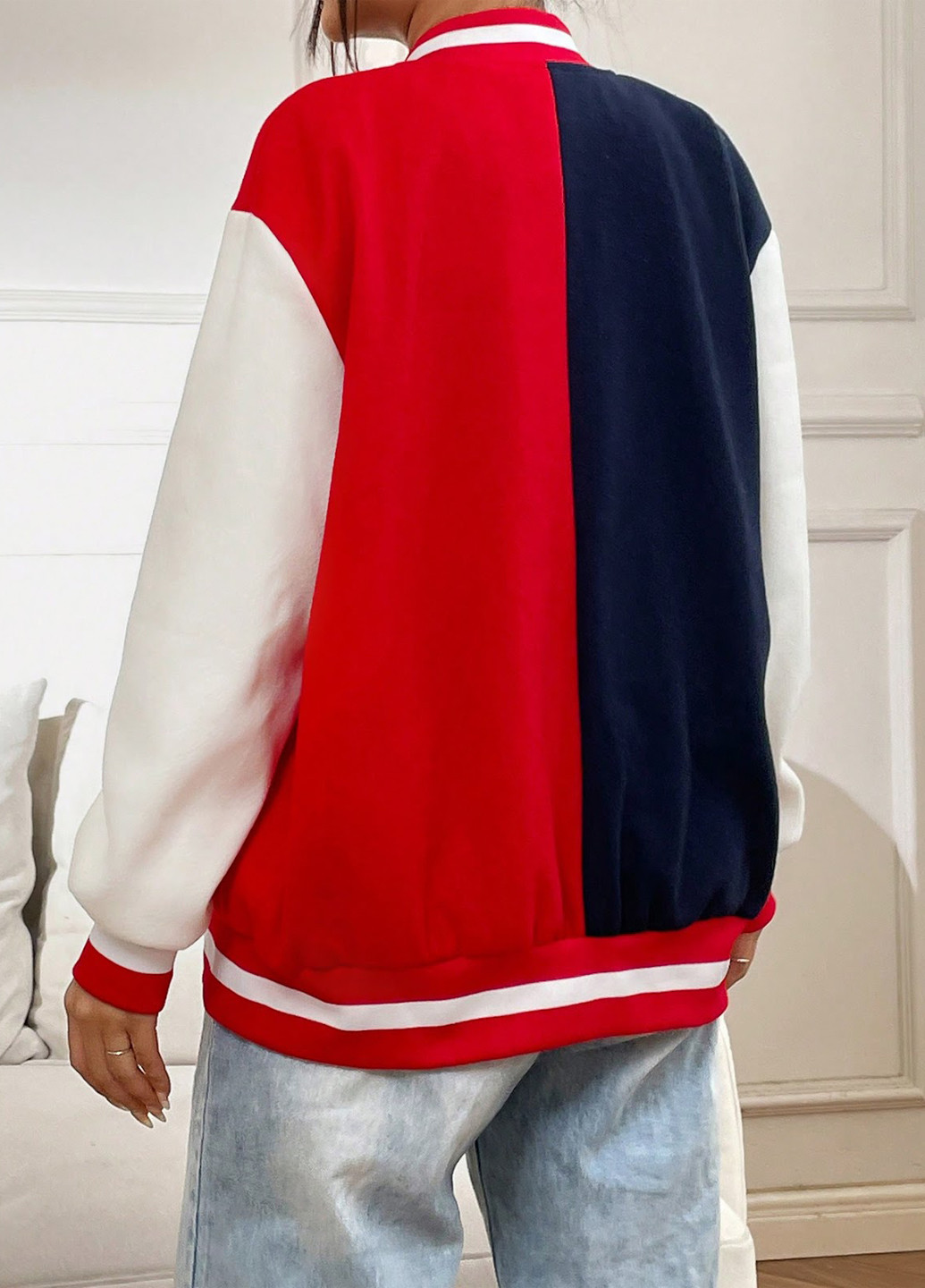 Бомбер SHEIN на кнопках (330776264)